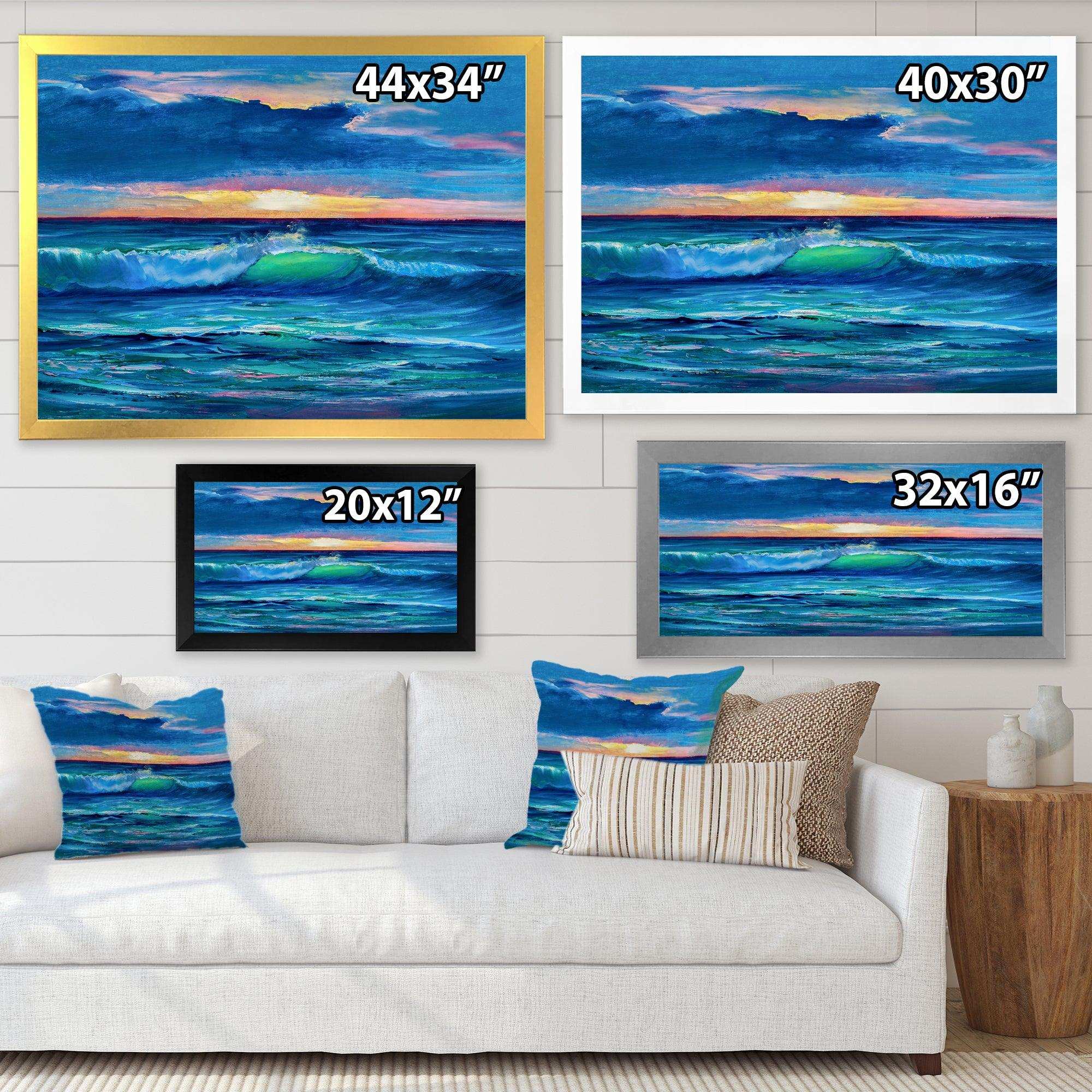 Sunshine Reflecting Throug Braking Waves IX