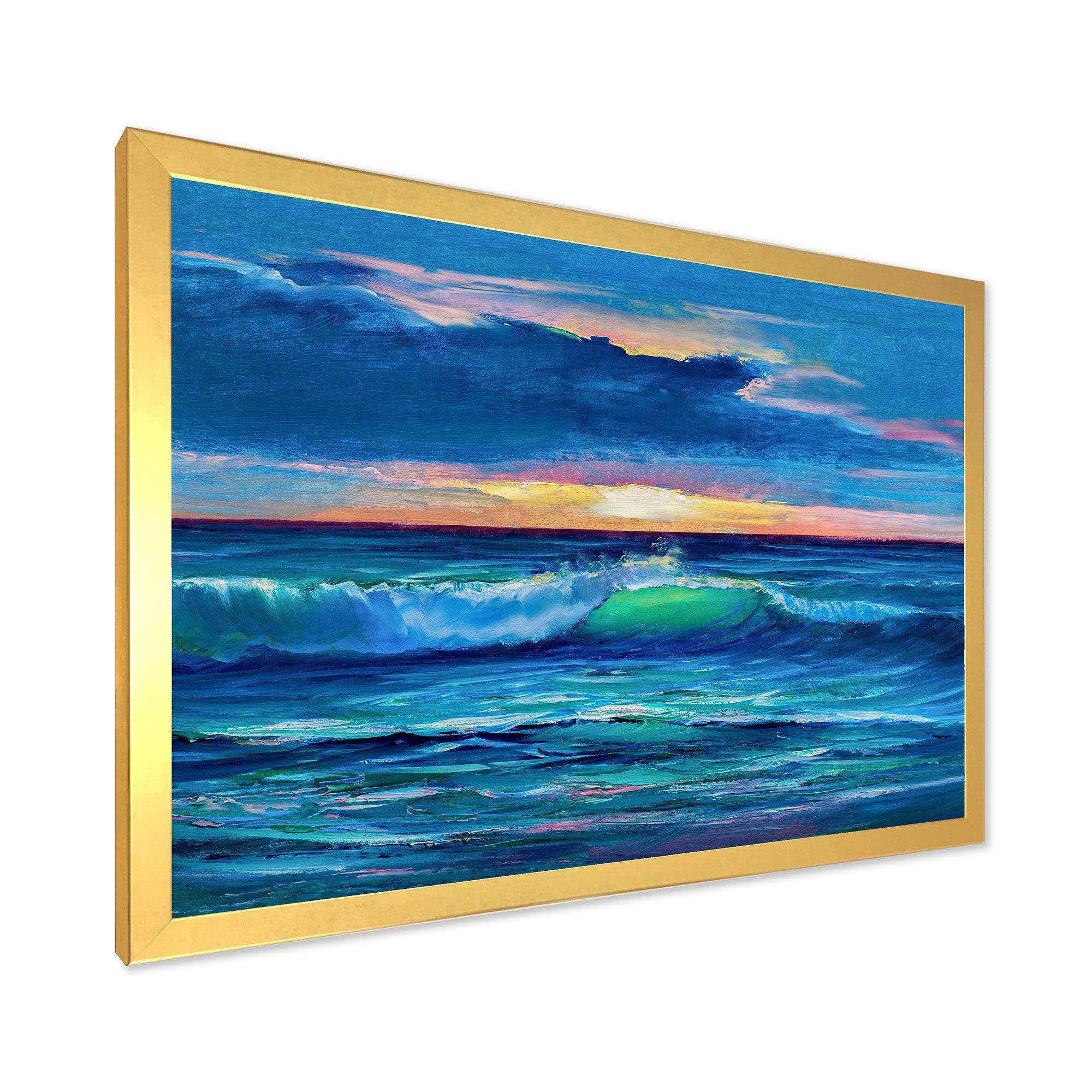 Sunshine Reflecting Throug Braking Waves IX