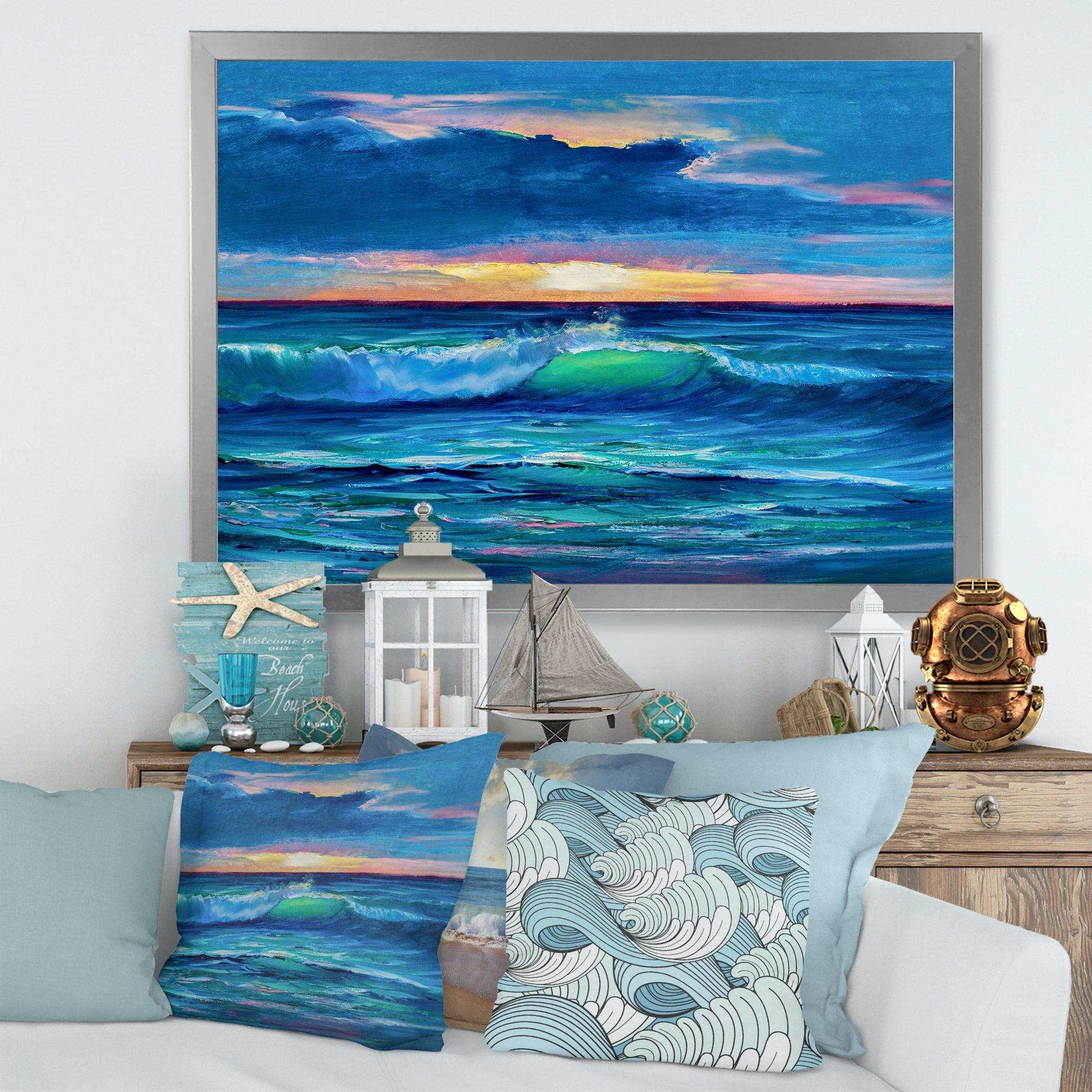 Sunshine Reflecting Throug Braking Waves IX