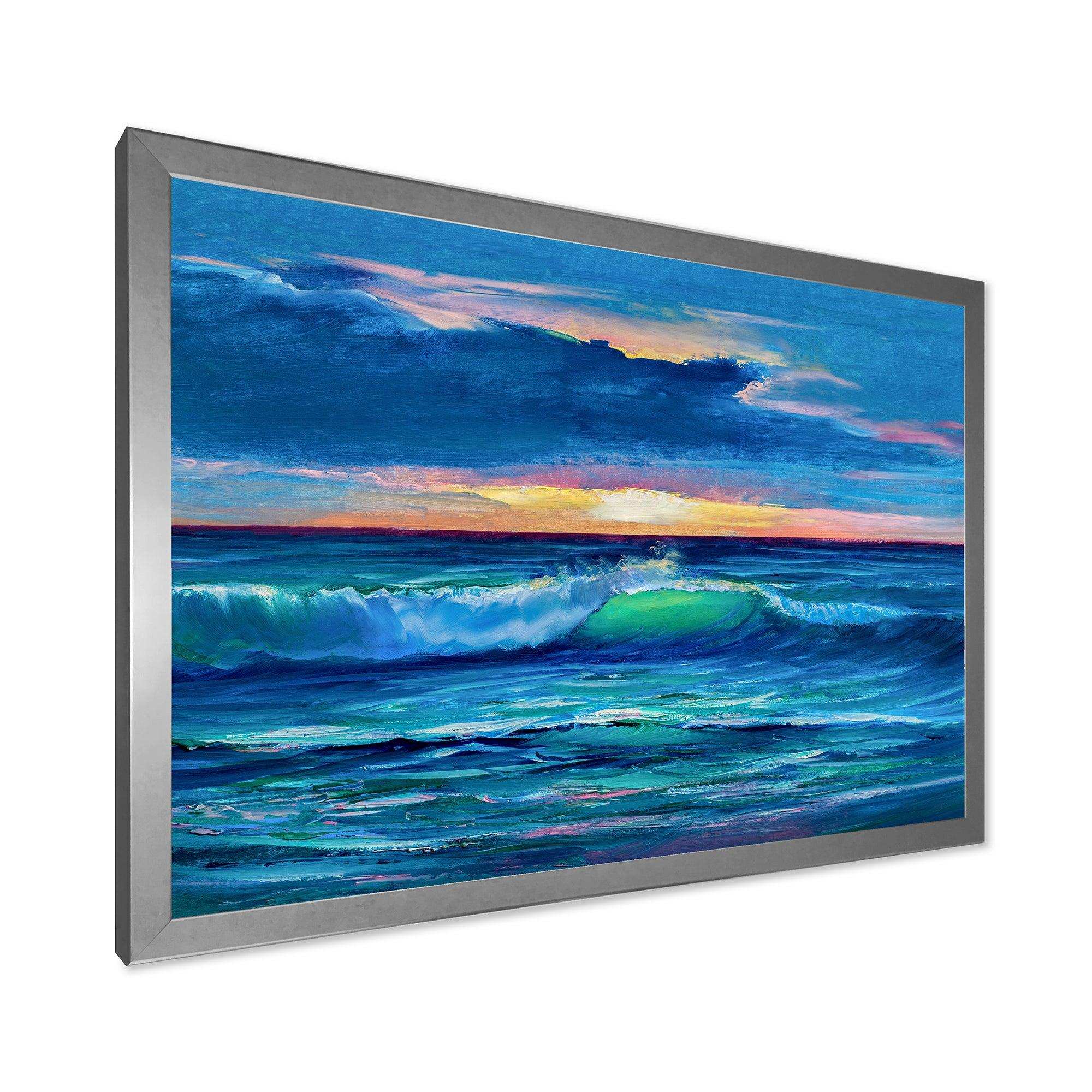 Sunshine Reflecting Throug Braking Waves IX