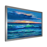 Sunshine Reflecting Throug Braking Waves IX