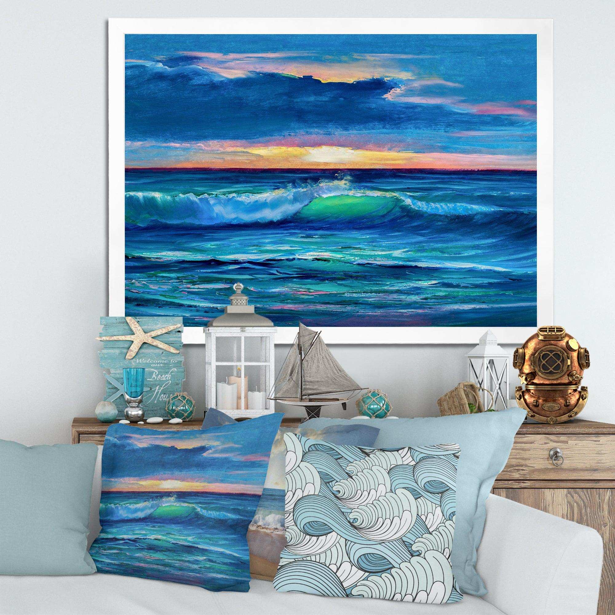 Sunshine Reflecting Throug Braking Waves IX