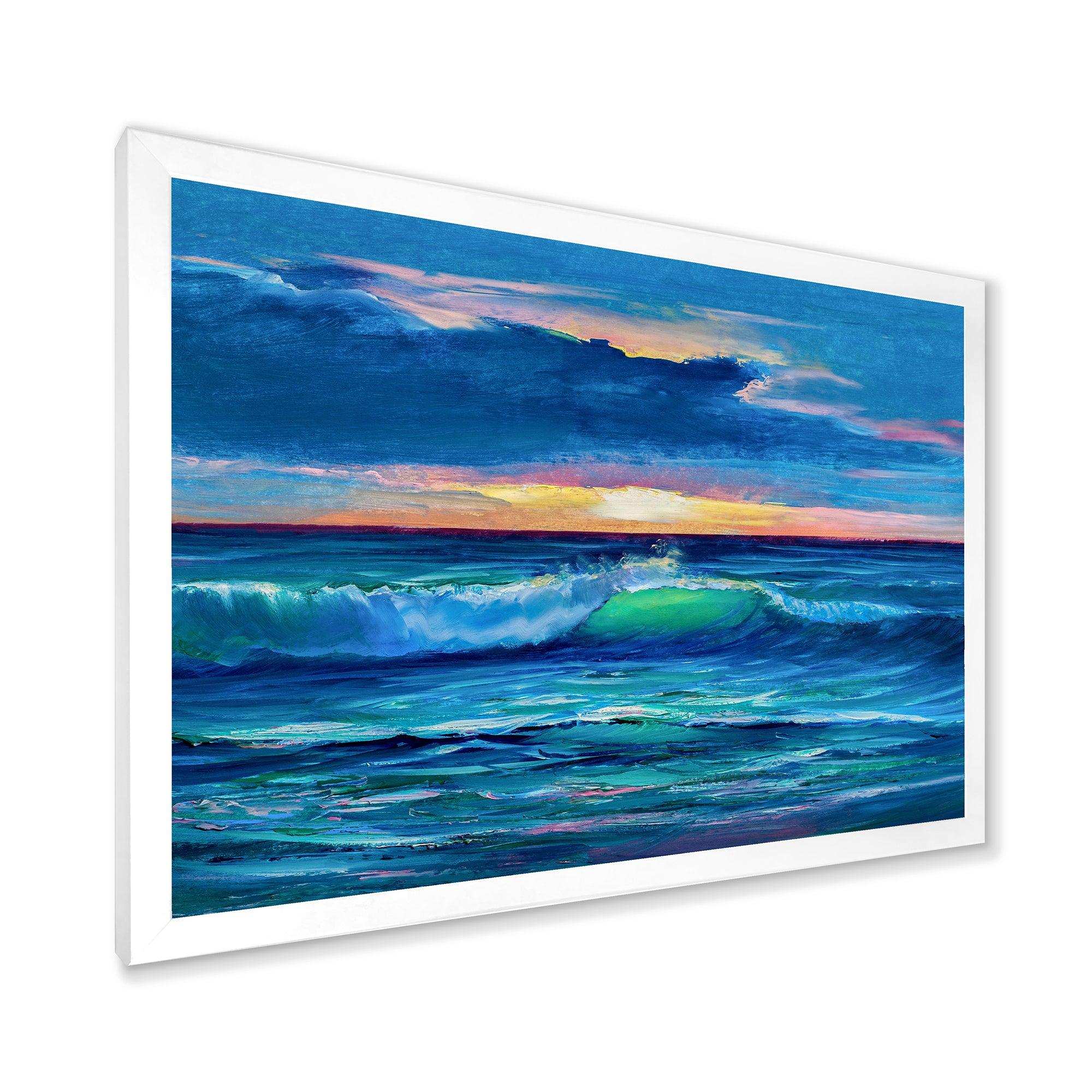 Sunshine Reflecting Throug Braking Waves IX