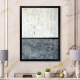 Grey and White Abstract Art Painting