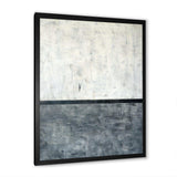 Grey and White Abstract Art Painting