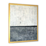 Grey and White Abstract Art Painting