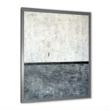 Grey and White Abstract Art Painting