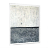 Grey and White Abstract Art Painting