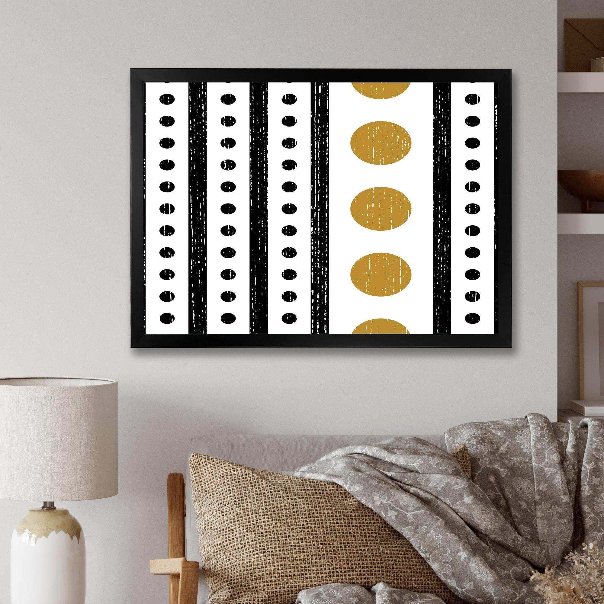 Retro Geometrical Abstract Minimal Pattern VI