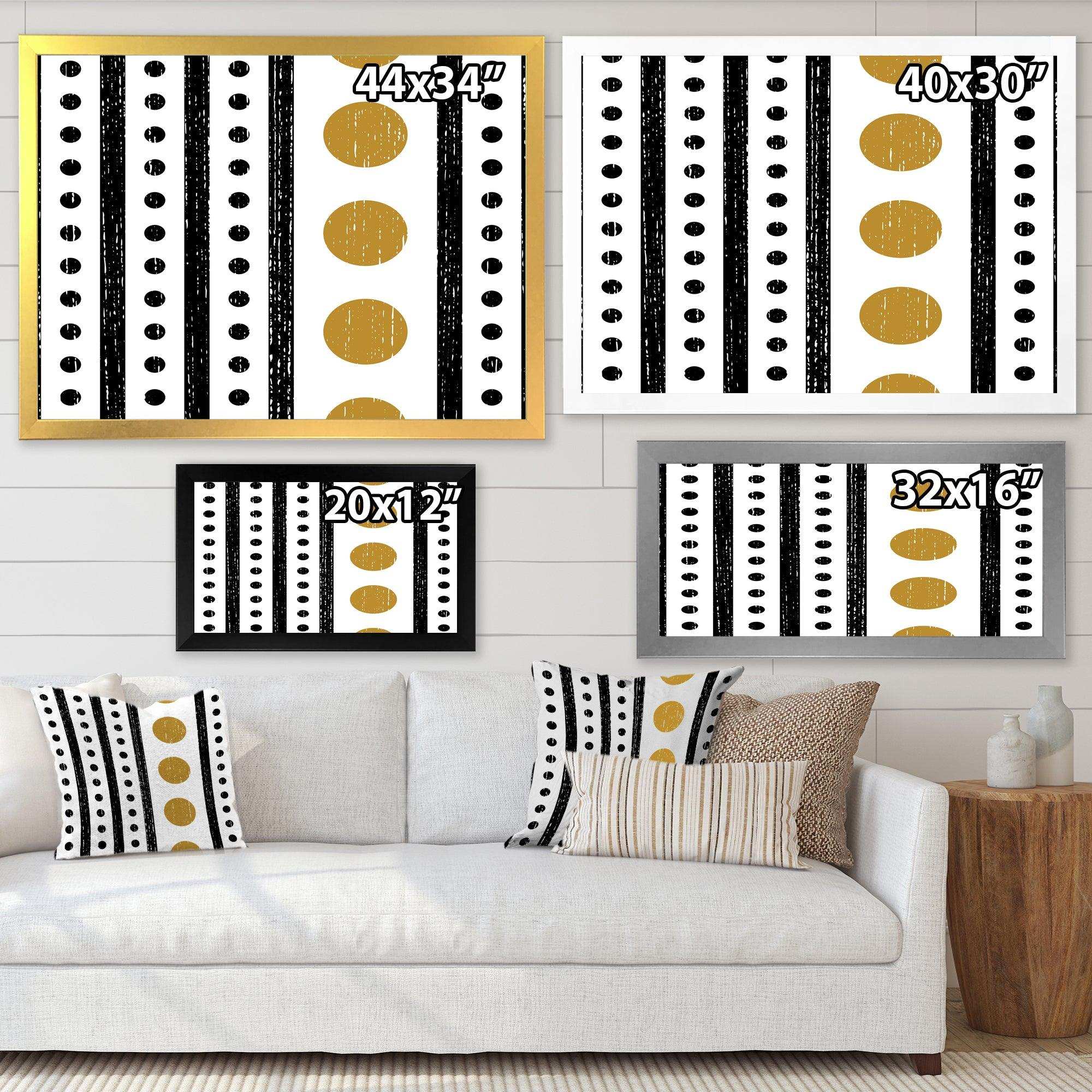 Retro Geometrical Abstract Minimal Pattern VI