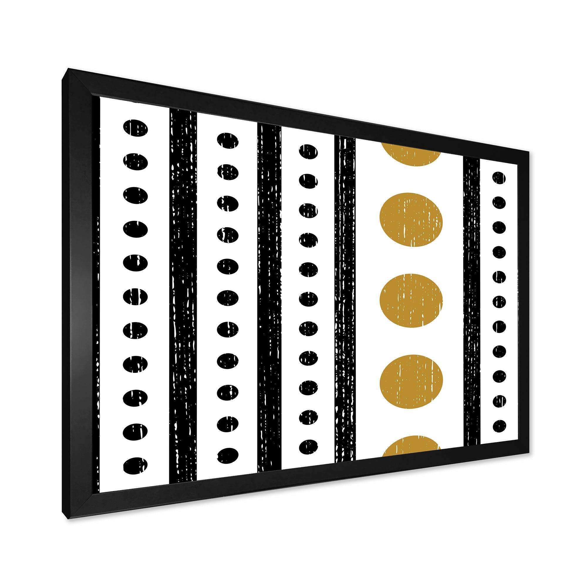 Retro Geometrical Abstract Minimal Pattern VI