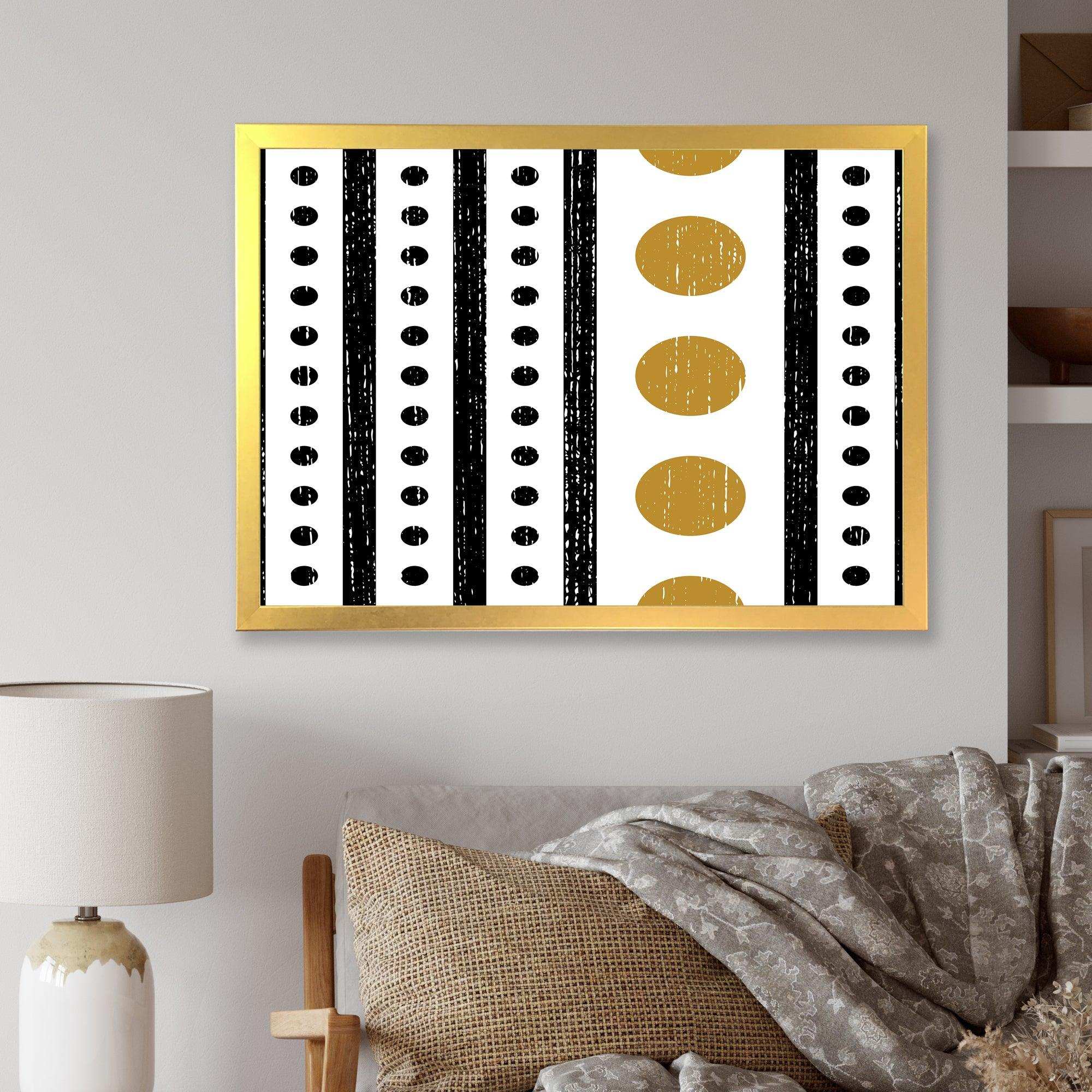 Retro Geometrical Abstract Minimal Pattern VI