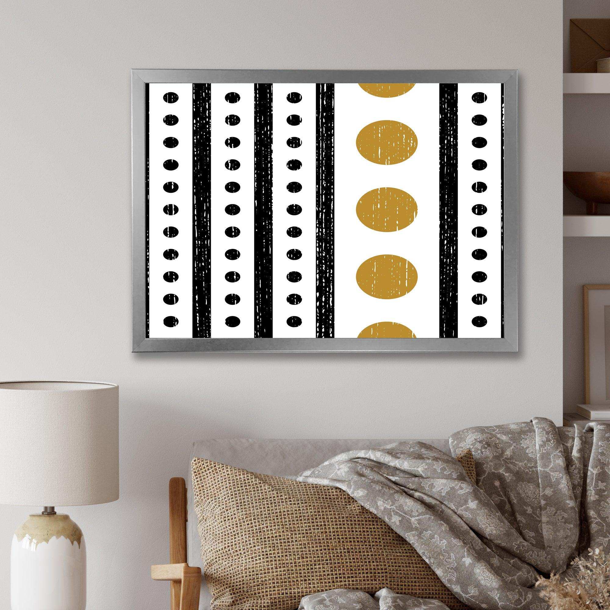 Retro Geometrical Abstract Minimal Pattern VI