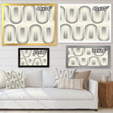 Retro Curved Minimal Geometric Ornament I