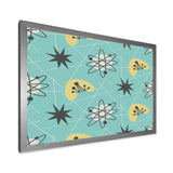 1950 Retro Pattern I Framed Print Matte White - 1.5 Width