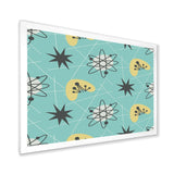 1950 Retro Pattern I Framed Print Matte White - 1.5 Width