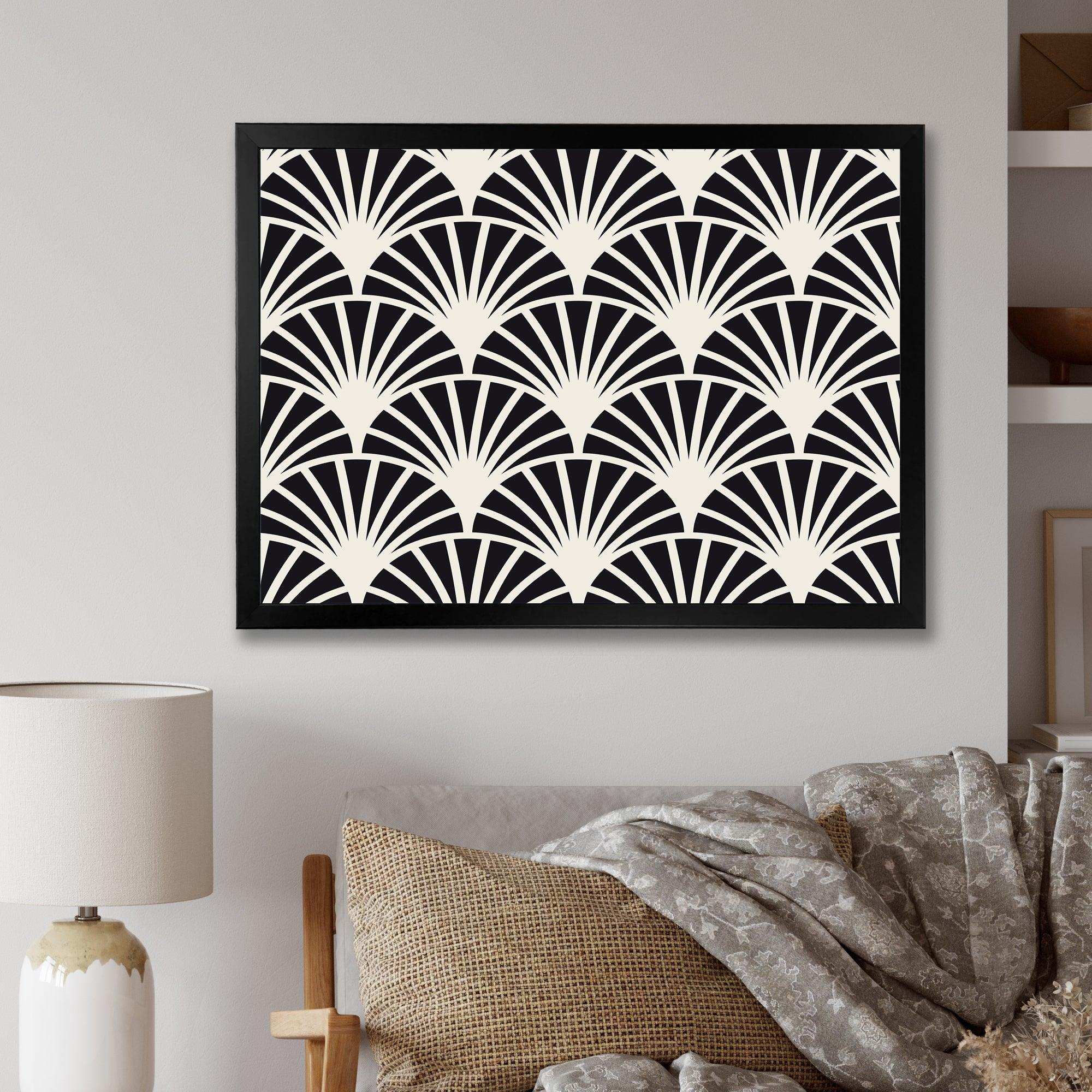 Retro Art Deco Waves I