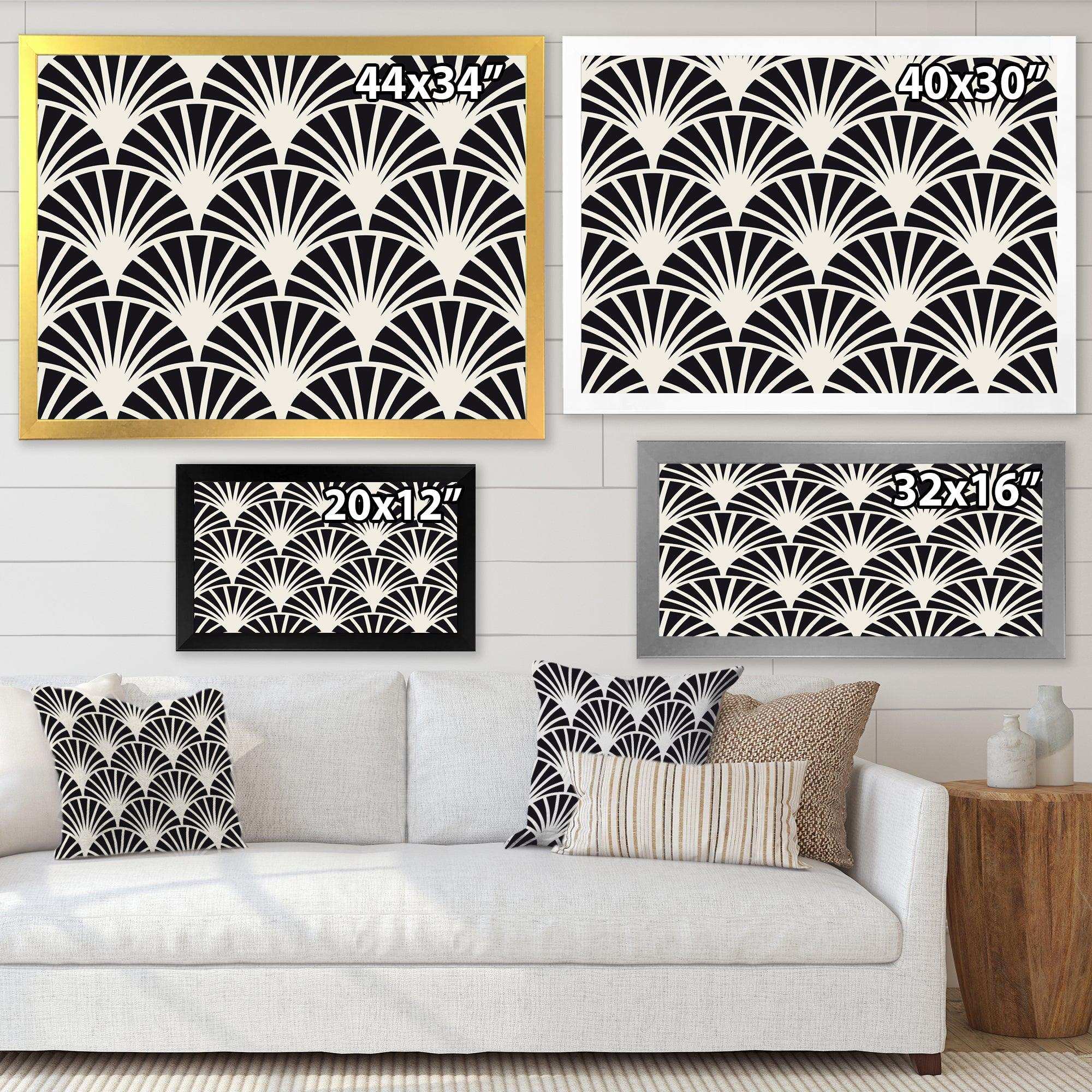 Retro Art Deco Waves I