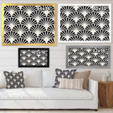 Retro Art Deco Waves I