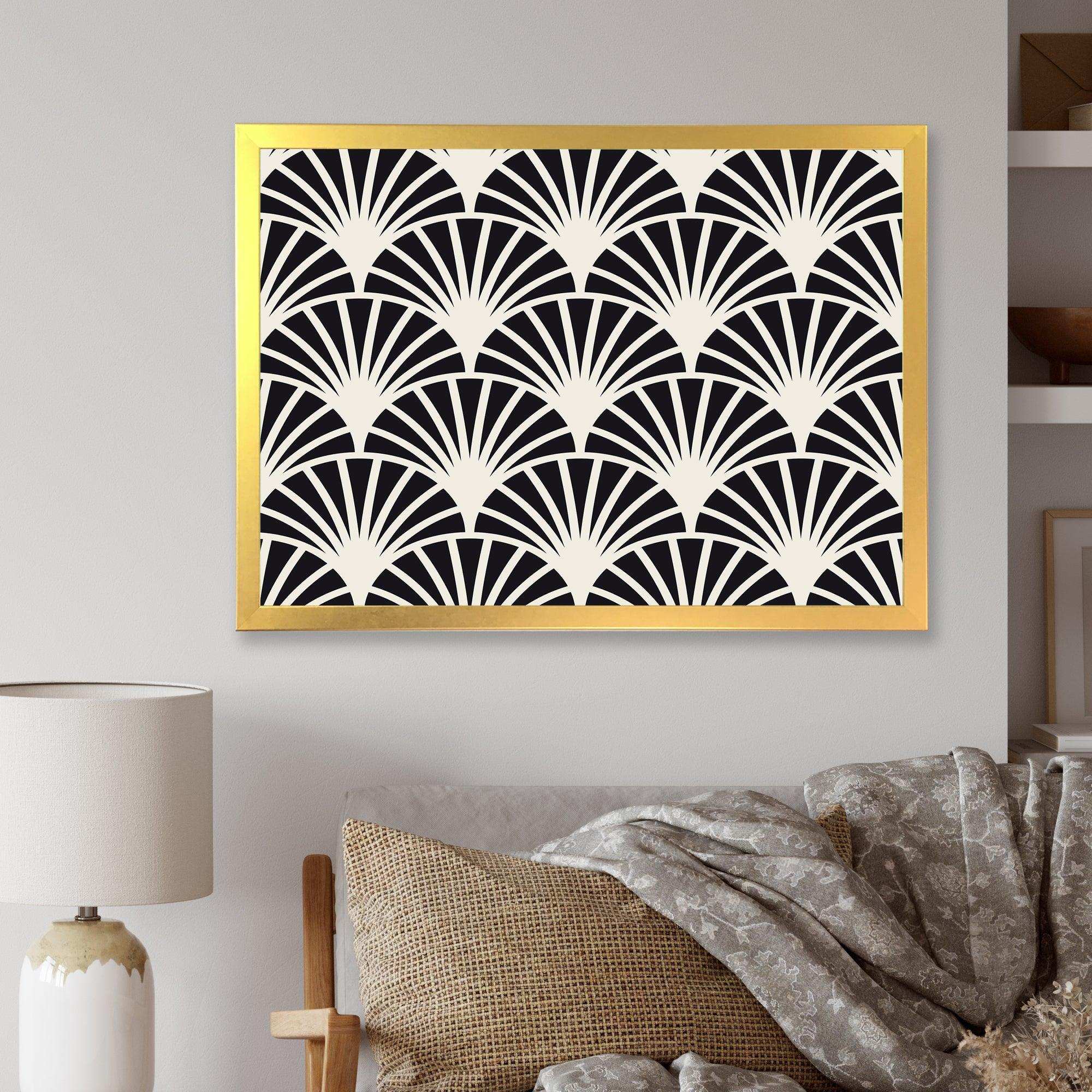 Retro Art Deco Waves I