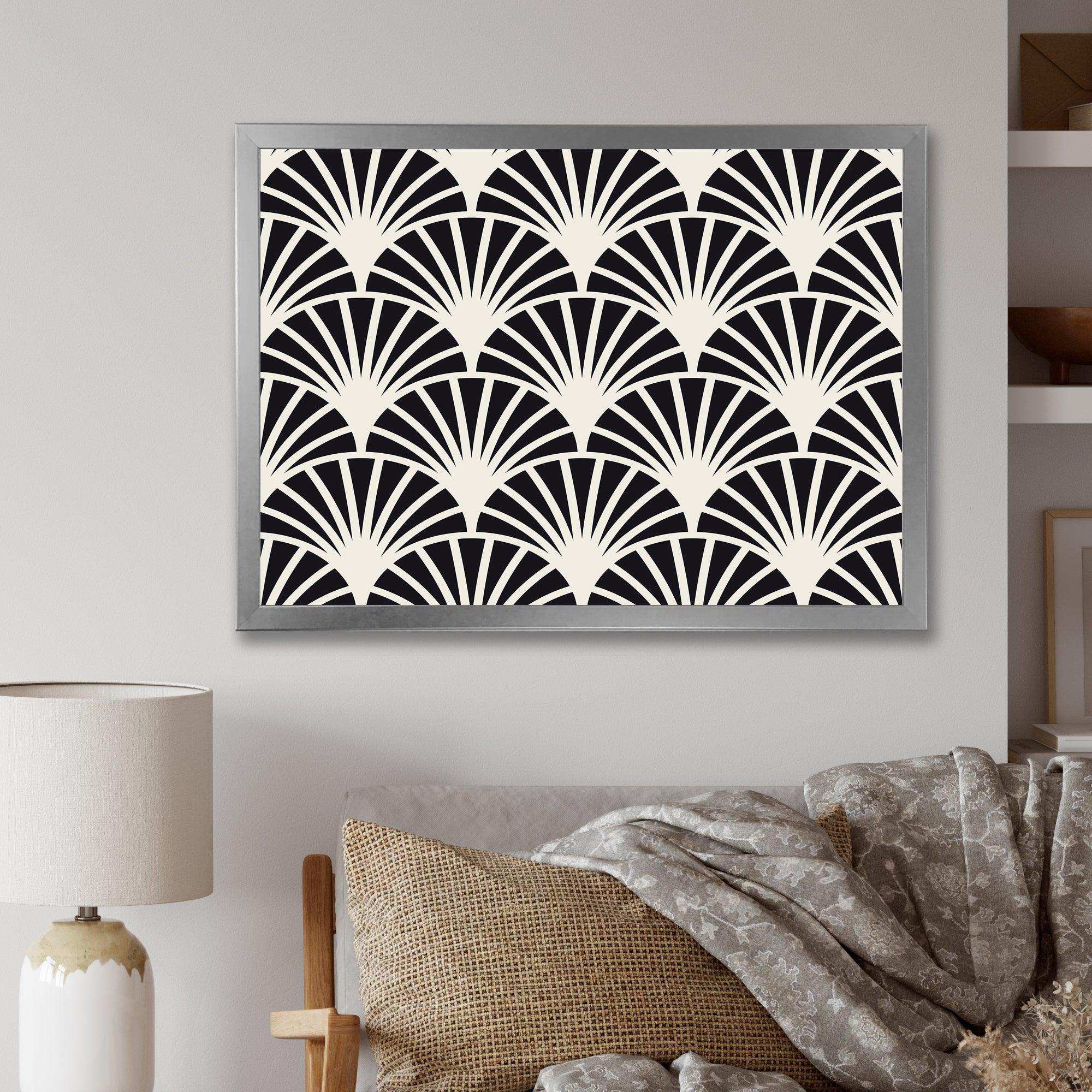 Retro Art Deco Waves I