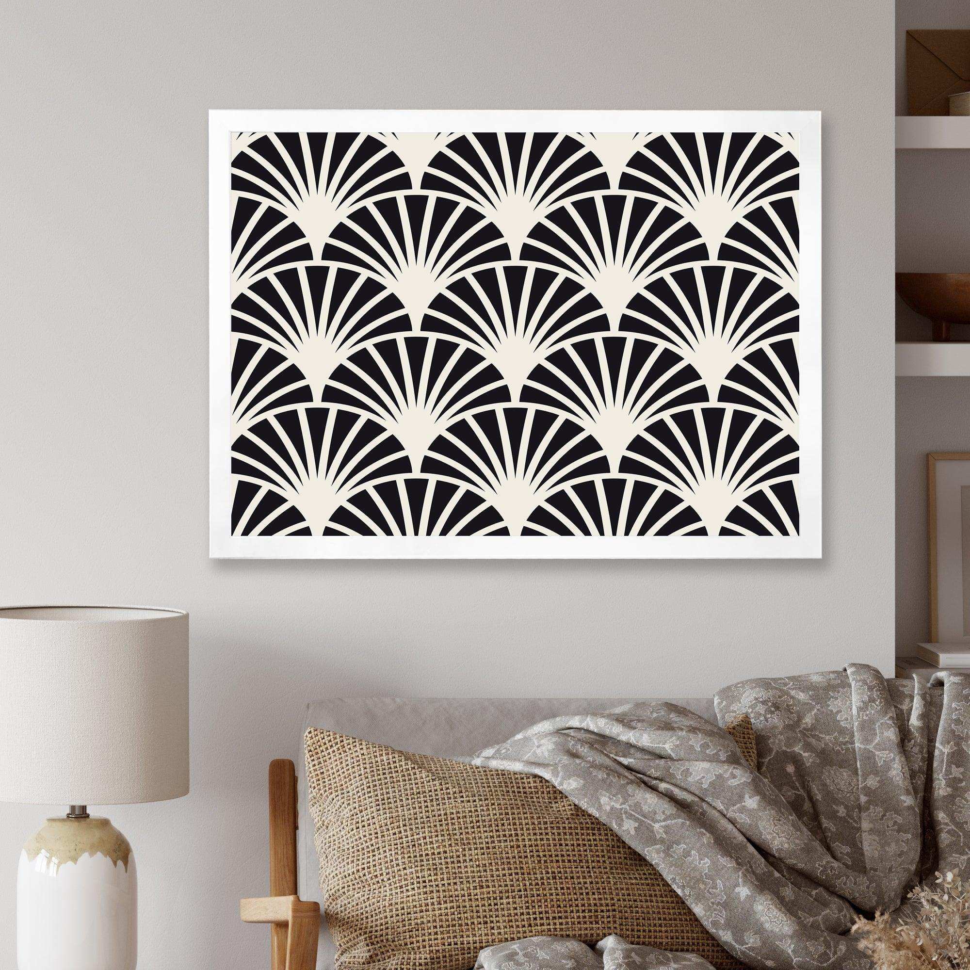 Retro Art Deco Waves I