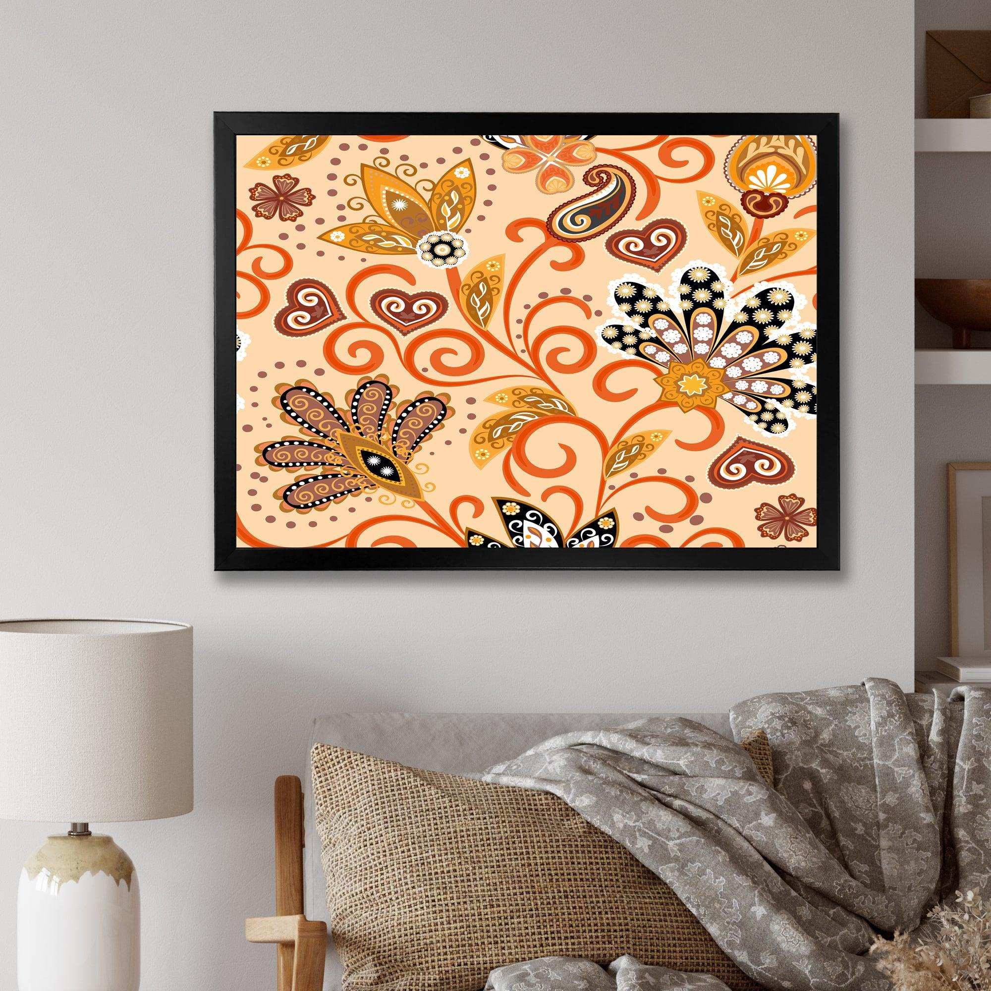 Retro Indian Floral Batik III