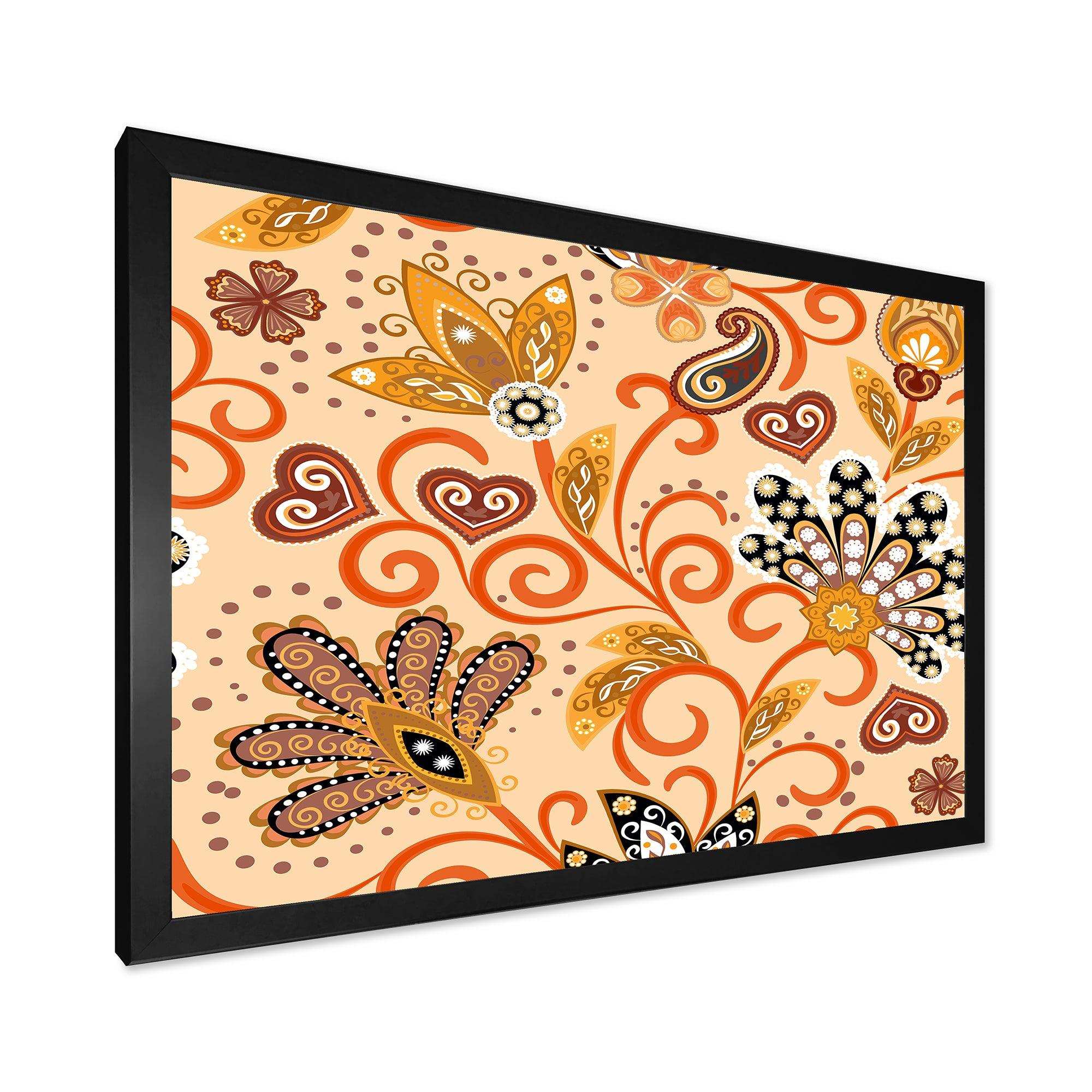 Retro Indian Floral Batik III