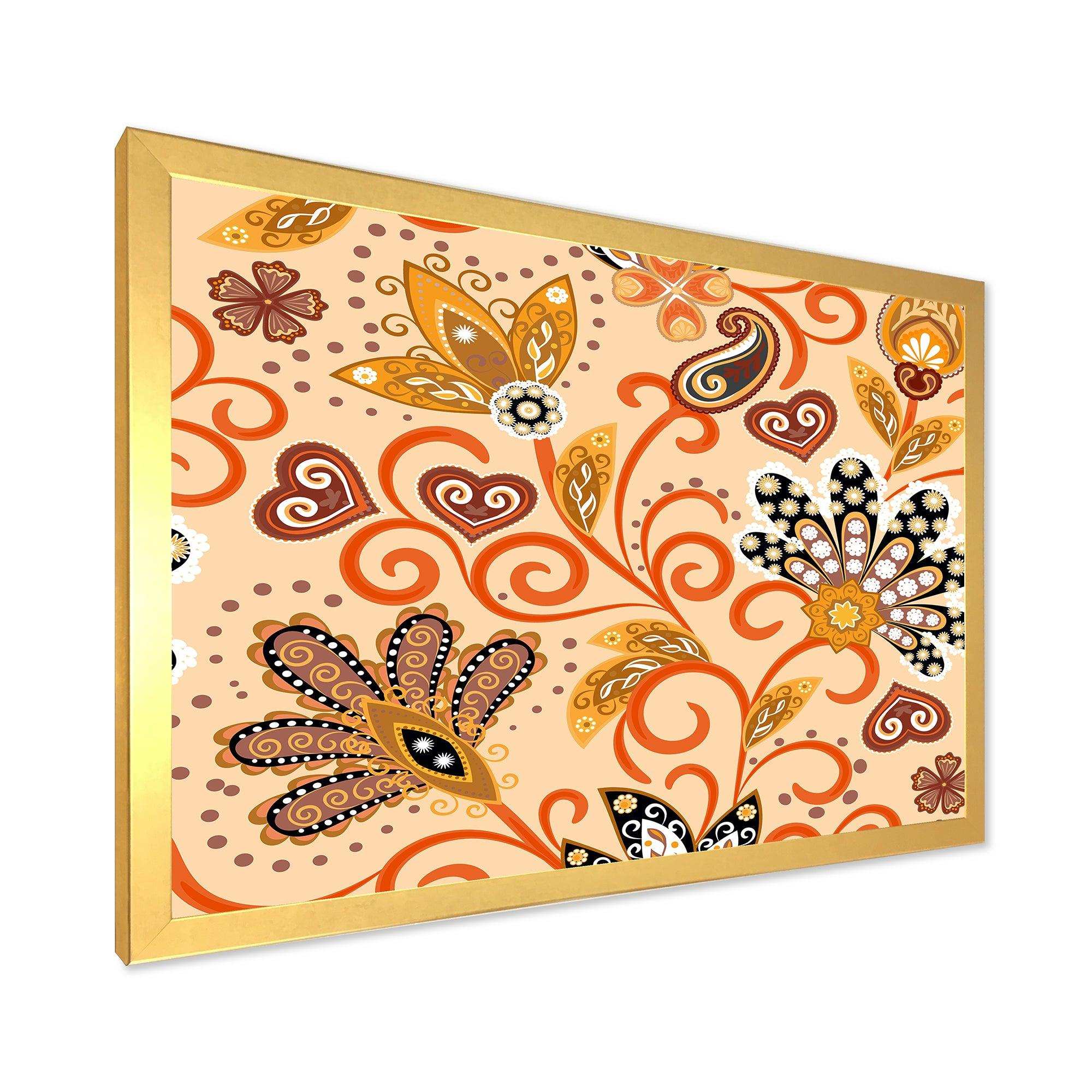 Retro Indian Floral Batik III