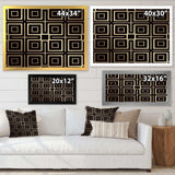 Golden Luxury Metallic Geometrics  XII