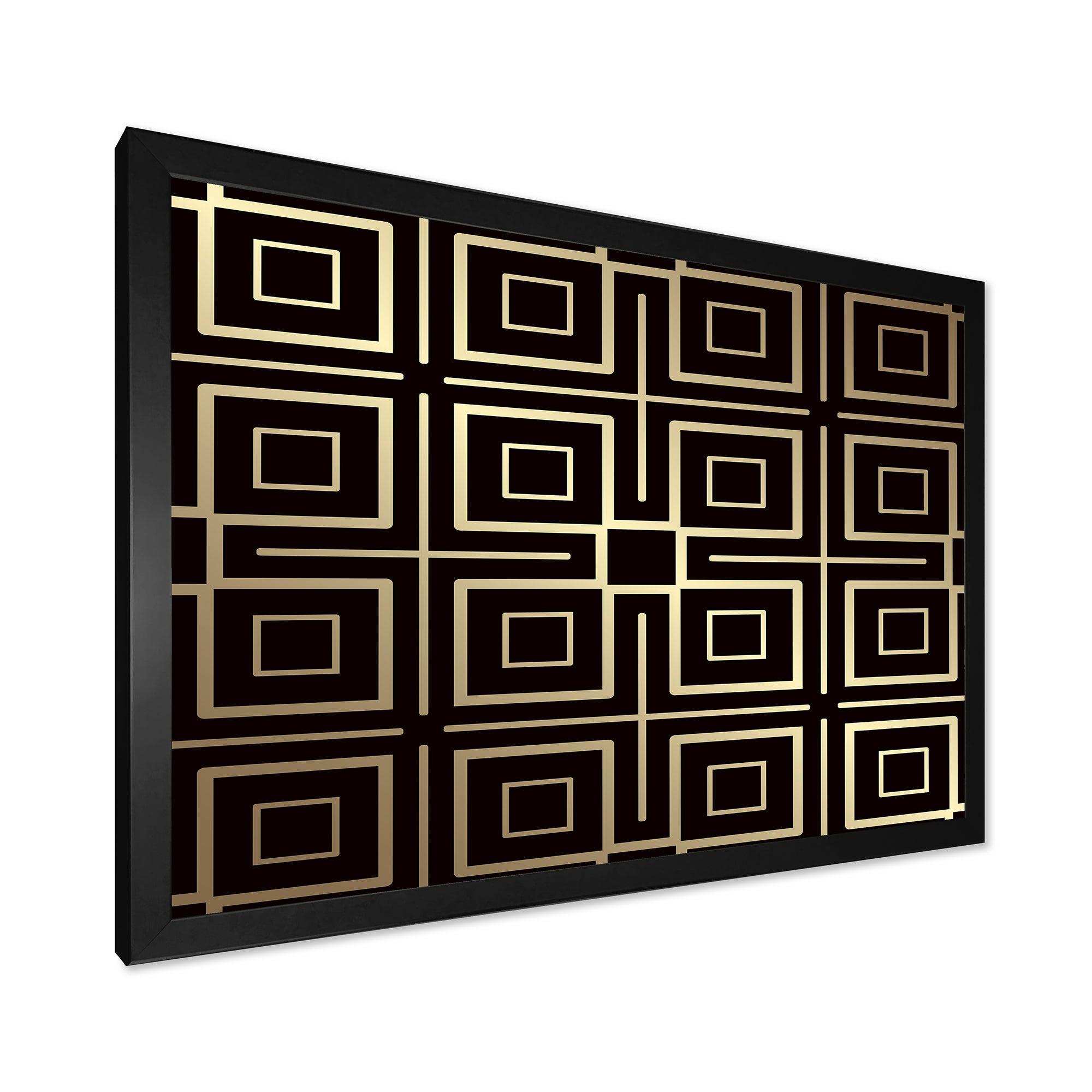 Golden Luxury Metallic Geometrics  XII