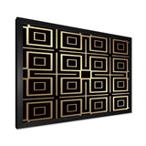 Golden Luxury Metallic Geometrics  XII