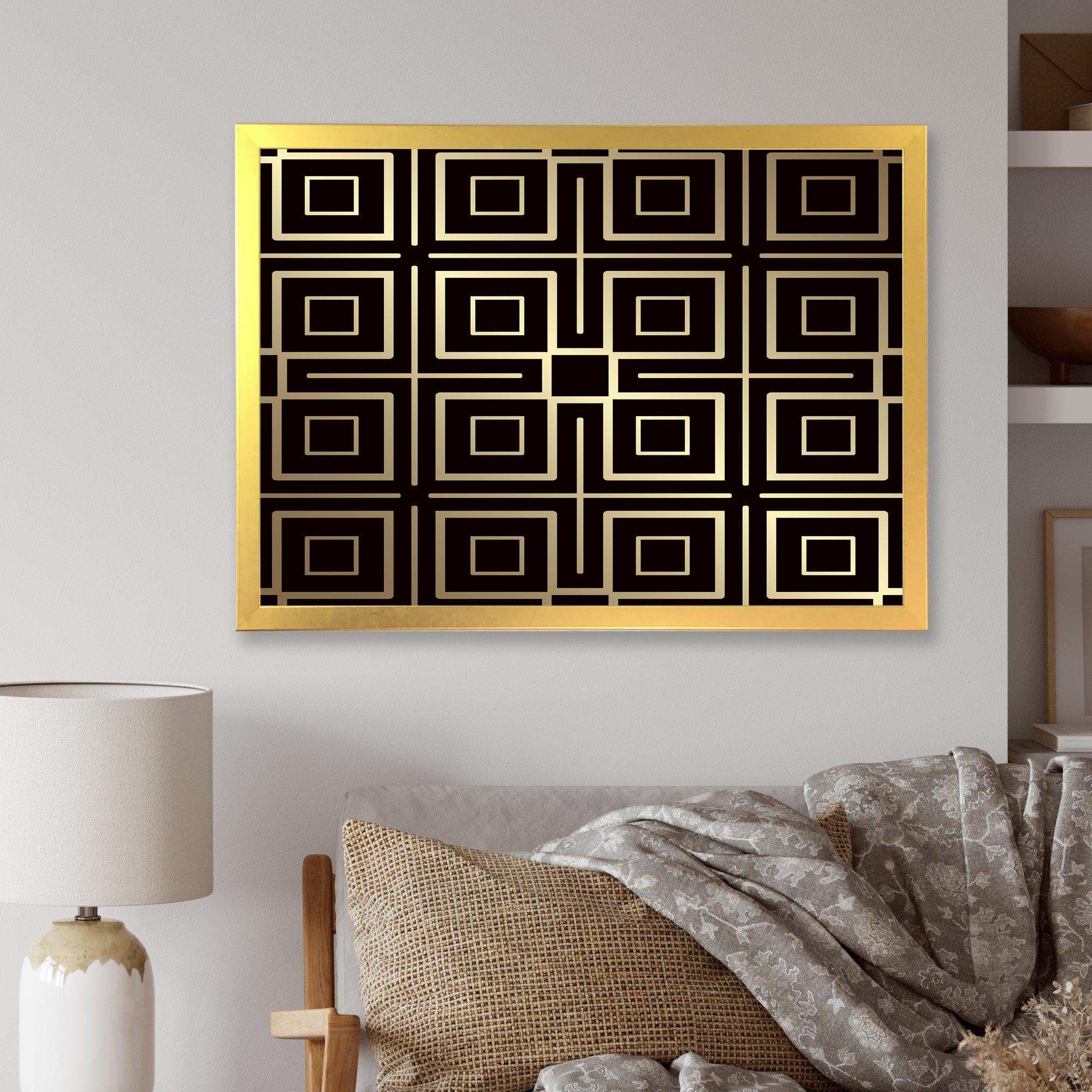 Golden Luxury Metallic Geometrics  XII