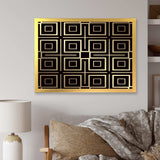 Golden Luxury Metallic Geometrics  XII