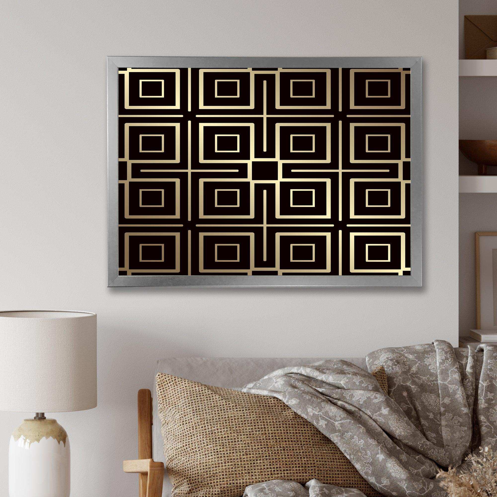 Golden Luxury Metallic Geometrics  XII