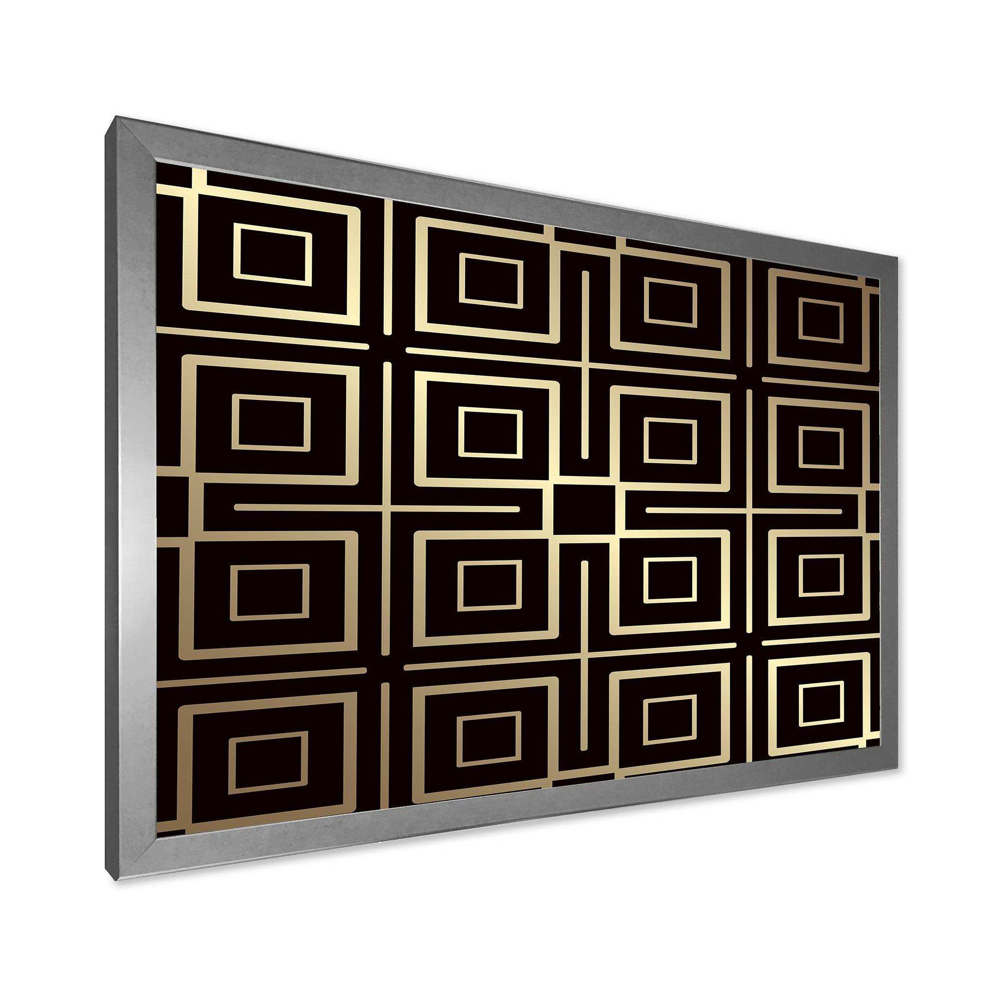 Golden Luxury Metallic Geometrics  XII