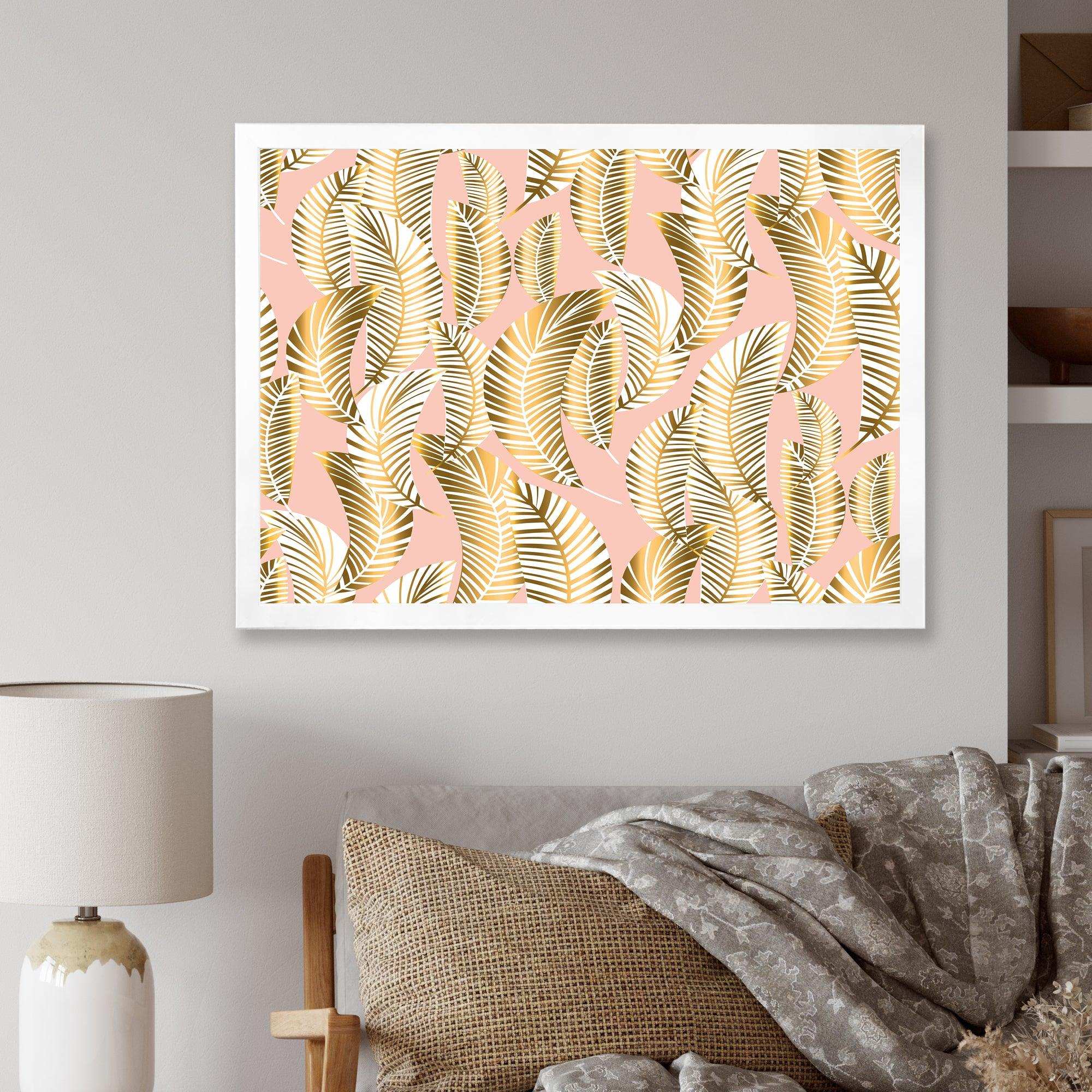 Golden Palm Leaves I