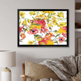 Retro Handdrawn Poppies IV