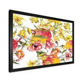 Retro Handdrawn Poppies IV