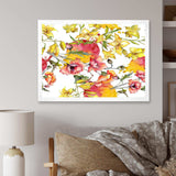 Retro Handdrawn Poppies IV