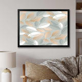 Luxury geometric fall leaves pattern