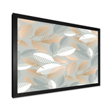 Luxury geometric fall leaves pattern