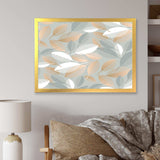 Luxury geometric fall leaves pattern