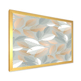 Luxury geometric fall leaves pattern