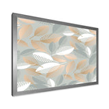 Luxury geometric fall leaves pattern