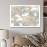 Luxury geometric fall leaves pattern