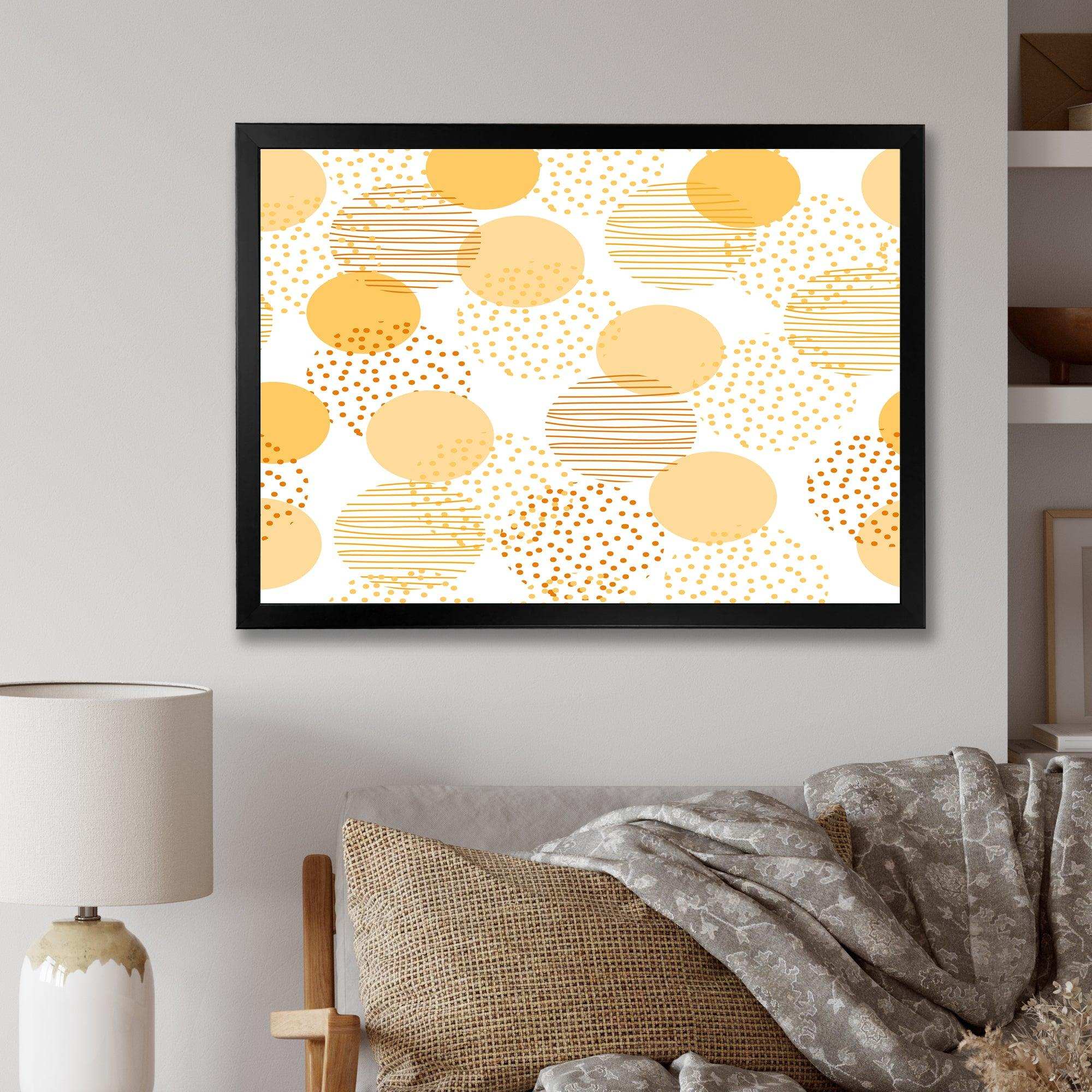 Circular Abstract Retro Geometric IX