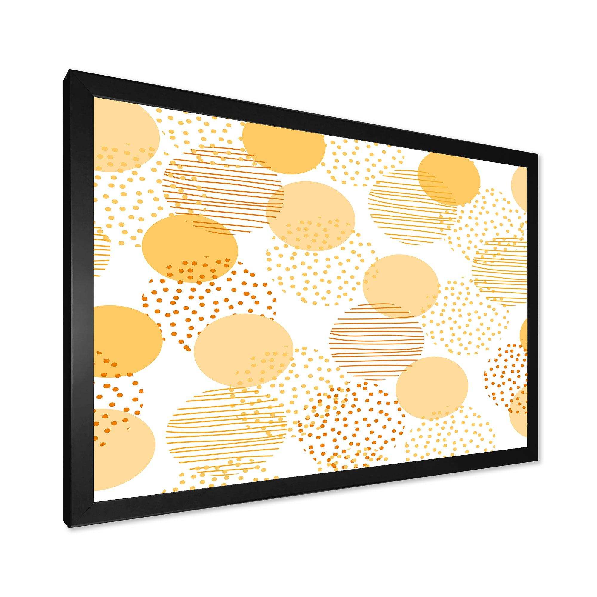 Circular Abstract Retro Geometric IX