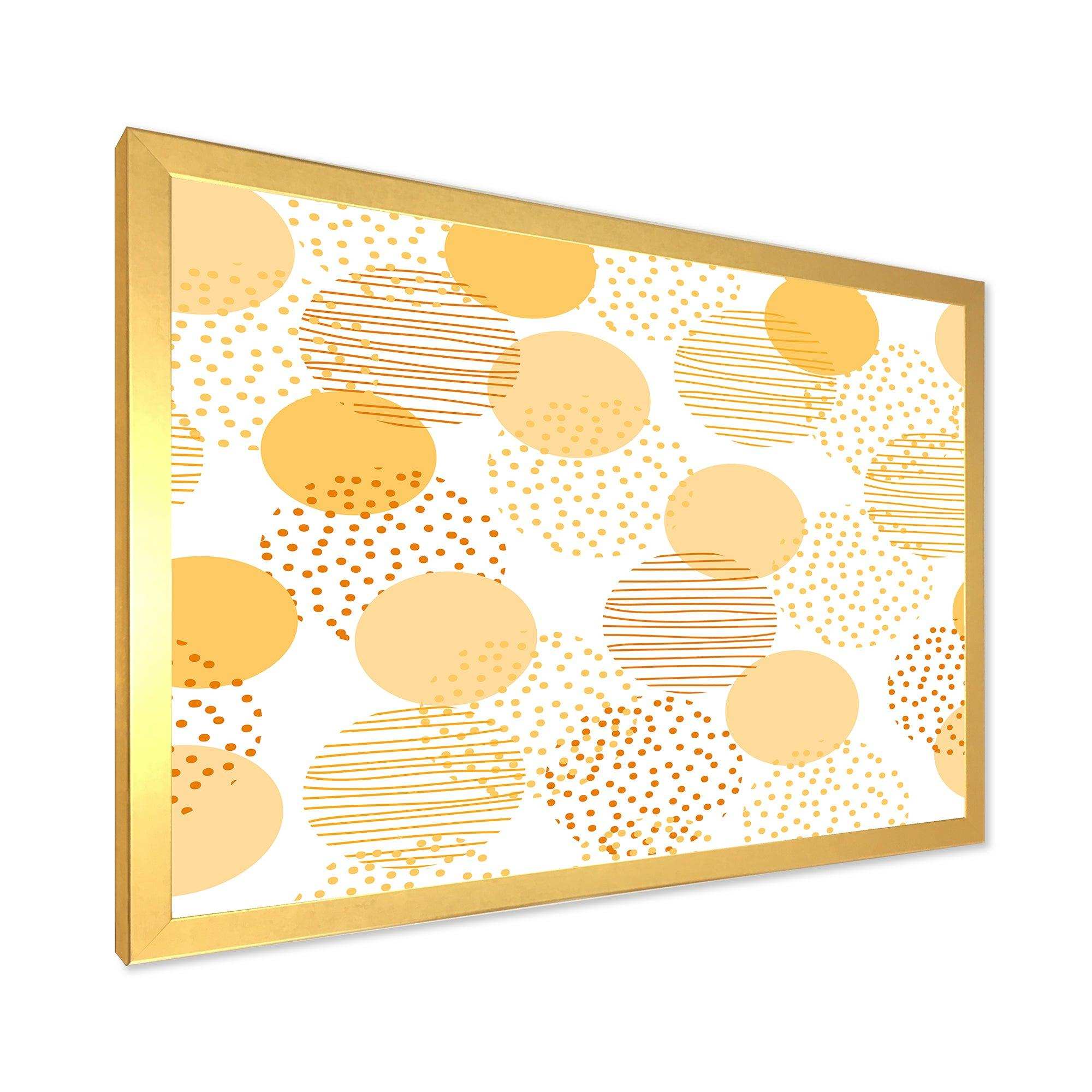 Circular Abstract Retro Geometric IX