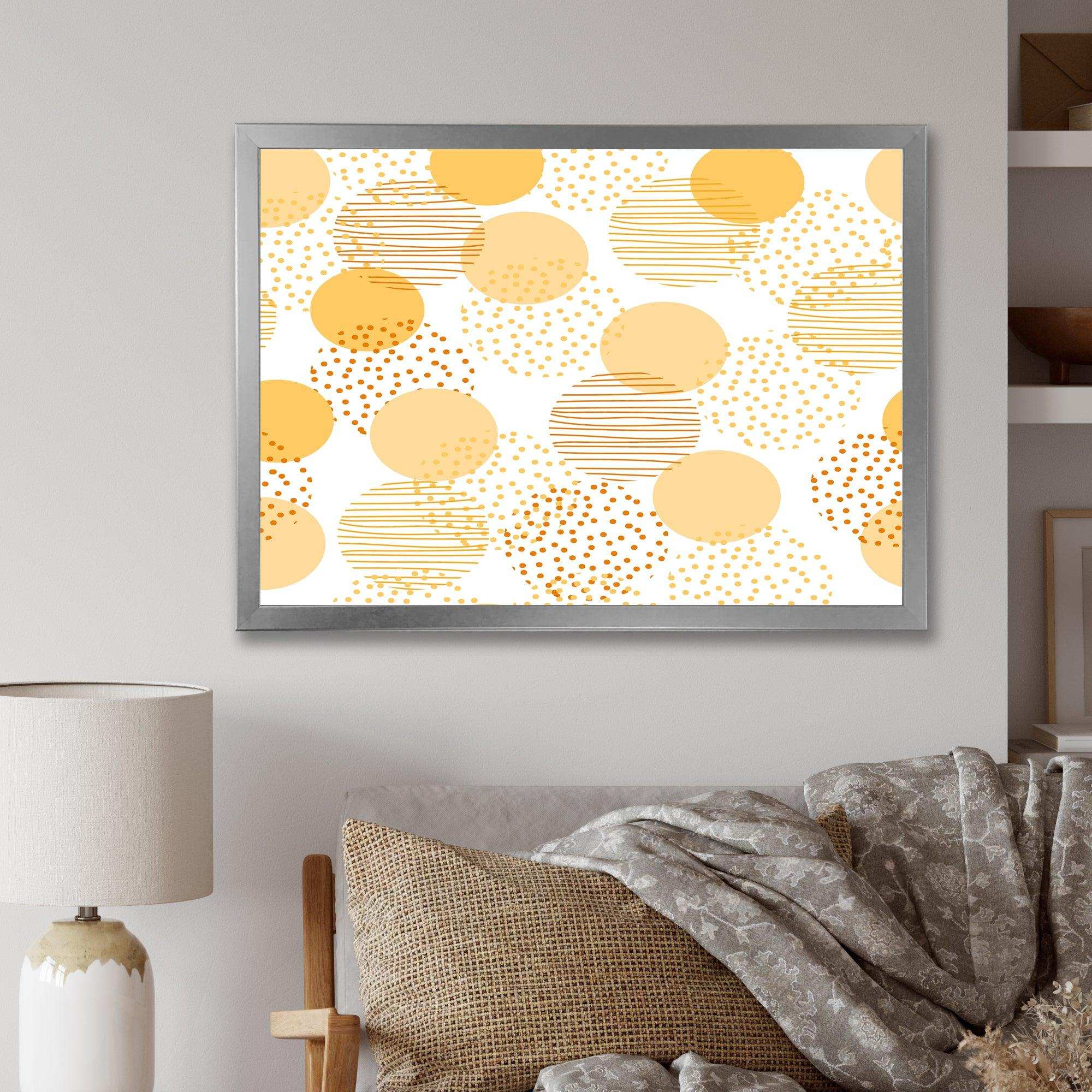 Circular Abstract Retro Geometric IX